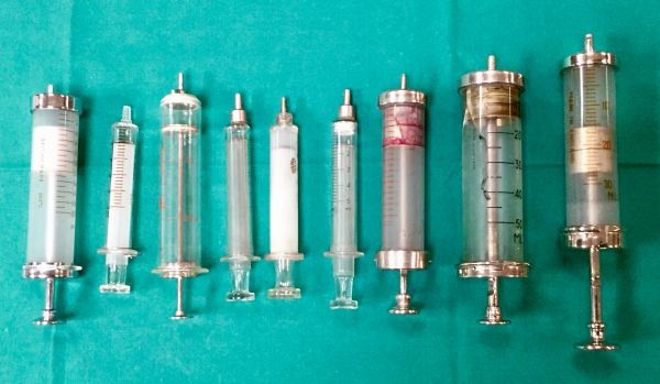 Period glass syringes