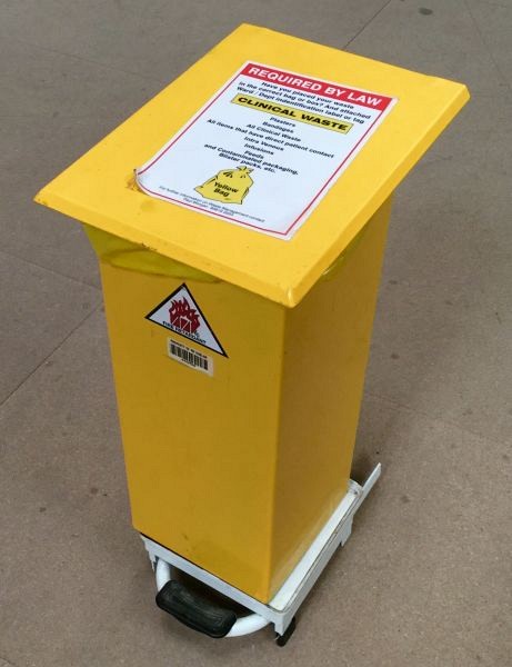 Small clinical waste bin