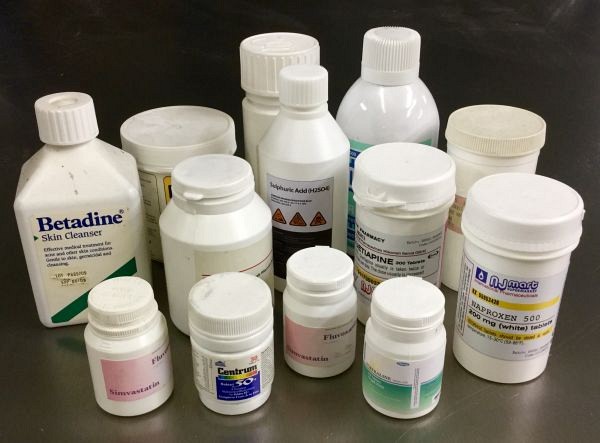 Plastic medicine containers