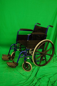 Blue and Black Wheelchair