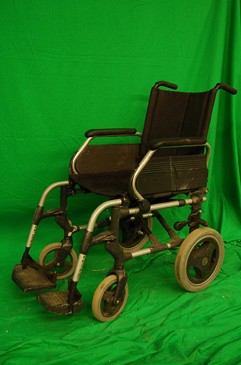 Alloy and Black Wheelchair.