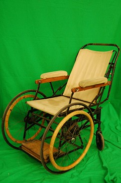 Canvas and Metal Wheelchair